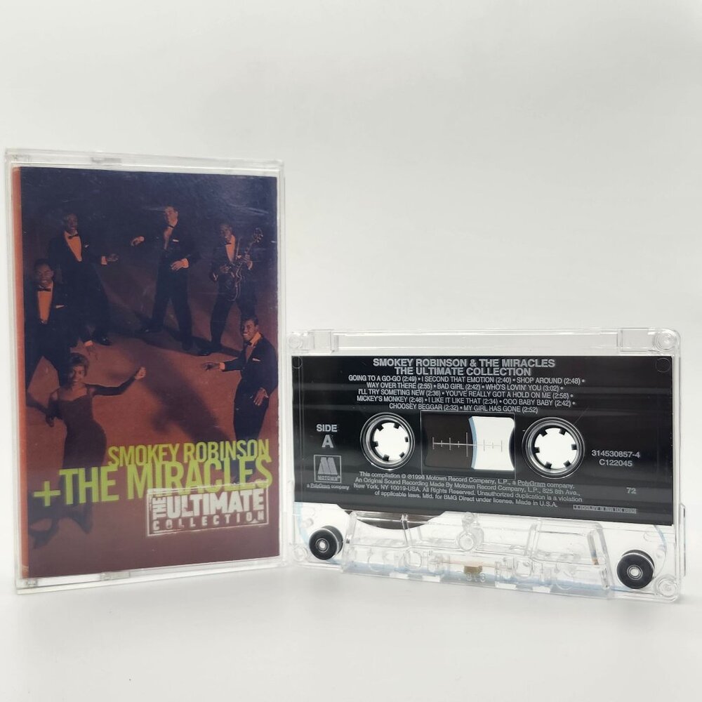 Smokey Robinson The Miracles Ultimate Collection Cassette 1998 Motown 3145308574